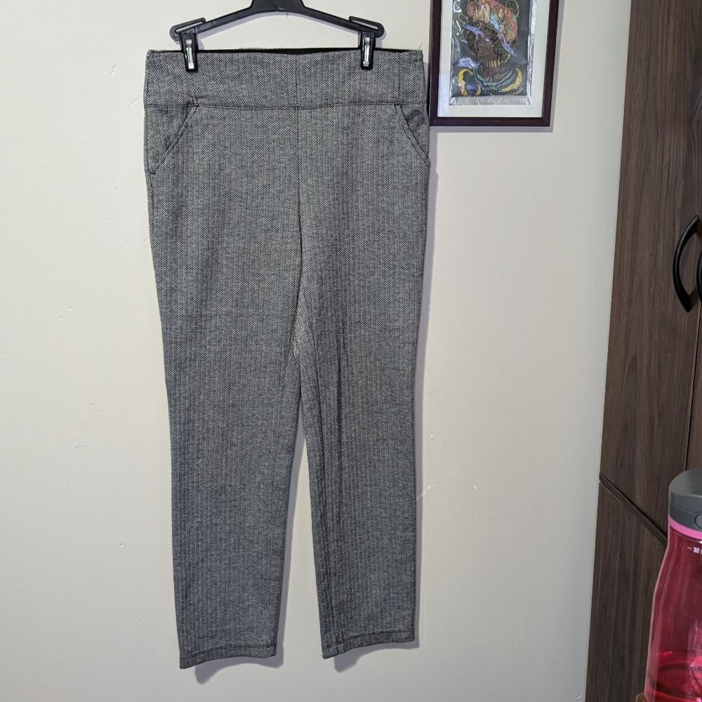 Max Studio Grey Stretch Trousers S GUC